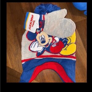 Disney : Mickey-Kid Winter Hat/Glove Set
